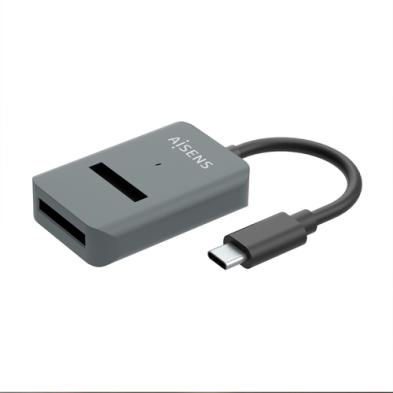 Caja externa para unidad de estado sólido | AISENS | USB-C | Dock M.2 (NGFF) | ASUC-M2D012-GR | SATA/NVMe A USB 3.1 Gen 2 | Gris