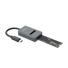 AISENS USB-C Dock M.2 (NGFF) ASUC-M2D012-GR SATA/NVMe A USB3.1 Gen2, Gris