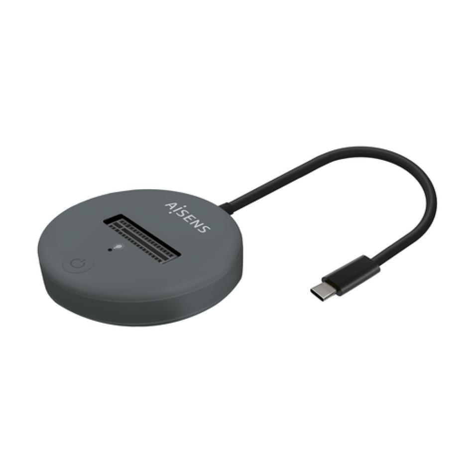 AISENS USB-C Dock M.2 (NGFF) ASUC-M2D014-GR SATA/NVMe A USB3.1 Gen2, Gris