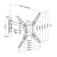 AISENS WT55TSE-153 soporte para TV 139,7 cm (55") Negro