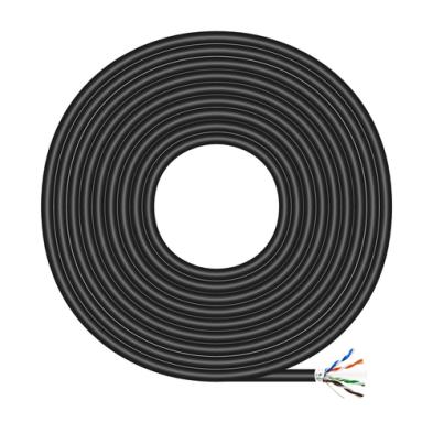 Cable de Red Exterior AISENS | Impermeable | RJ45 | Cat.6 FTP | Rigido | AWG24 | 305 M | Negro