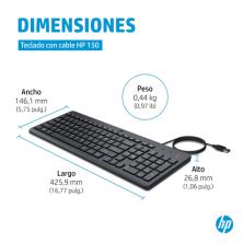 HP Teclado con cable 150