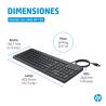 Teclado HP con Cable 150 | USB tipo A | Alámbrico | Negro