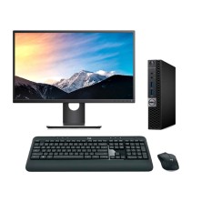 Dell OptiPlex 5050 Mini Pc Core i5 6500T | LCD 22" | 16 GB | 256 NVMe  | TEC. Y RATÓN INALÁMBRICO | HDMI | DP | Adaptador VGA