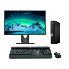 DELL OptiPlex 5050 Mini Pc Core i5 6500T 2.5 GHz con Pantalla de 24" | 16 GB DDR4 | 256 NVMe | Tec. y raton inalambrico