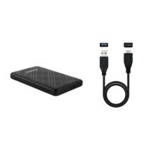TooQ Caja Externa para Discos de 2,5” HDD/SSD, Negro