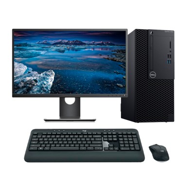 DELL OptiPlex 3060 MT Core I5 8500 3.0 GHz LCD de 23" | 16 GB  | 256 NVMe | Tec. y raton inalambrico | HDMI | DP | VGA