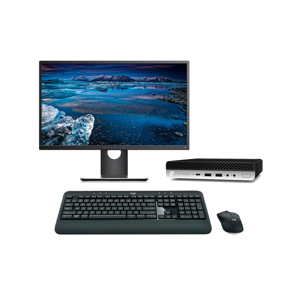 Ordenador reacondicionado mini PC HP 800 G4 Mini PC i7 con teclado y ratón