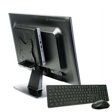 HP EliteDesk 800 G3 Mini PC Core i5 6500T 2.5 GHz | LCD | 16 GB | 240 SSD | WIFI | TEC. Y RATÓN INALÁM. | SOPORTE | DP