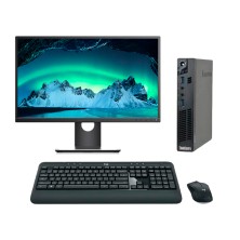 Lenovo ThinkCentre M92P Mini PC Core i7 3770 3.4 GHz con Pantalla de 24" | 8GB DDR4 | 240 SSD | Tec. y raton inalambrico
