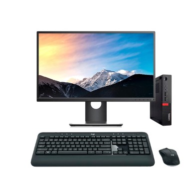 Lenovo ThinkCentre M910Q MINI PC Core I7 6700T | LCD | 16 GB | 256 NVMe | WIFI | TEC. Y RATON INALAMBRICO | DP