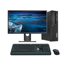 Lenovo ThinkCentre M720S SFF Core i7 9700 3.0 GHz | LCD 23" | 16 GB | 256 NVMe | Tec. y raton inalambrico | DP | Adaptador VGA