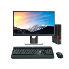 Lenovo ThinkCentre M920Q Mini PC Core i5 8400T LCD 22" | 16 GB | 256 NVMe | Tec. y raton inalambrico | HDMI | DP | Adaptador VGA