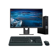 Dell OptiPlex 7040 Mini PC Core i7 6700 3.4 GHz LCD 23" | 16GB | 256 NVMe | Tec. y raton inalambrico | HDMI | DP | Adaptador VGA
