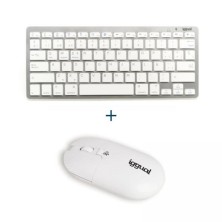 Kit Bundle Teclado y Ratón Yang iggual | Bluetooth | 1600 DPI | Blanco