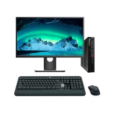 Lenovo ThinkCentre P340 Mini Pc Core I5 10500T 2.3 GHz con Pantalla de 24" | 16 GB | 256 NVMe | WIFI |Tec. y raton inalambrico
