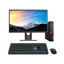 Lenovo ThinkCentre M910Q Mini PC Core i5 6500T | LCD 22" | 16 GB | 256 NVMe | WIFI | TEC. Y RATON INALAMBRICO | DP