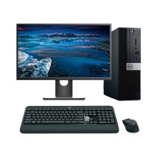 Dell OptiPlex 5070 SFF Core I5 9500 3.0 GHz LCD 23" | 16GB | 256 NVMe | Tec. y raton inalambrico | DP | Adaptador VGA