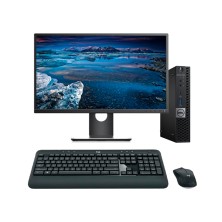 Dell OptiPlex 7050 Mini PC Core i5 7500T 2.7 GHz LCD de 23" | 16 GB|256 NVMe|Tec. y raton inalambrico |HDMI |DP | Adaptador VGA