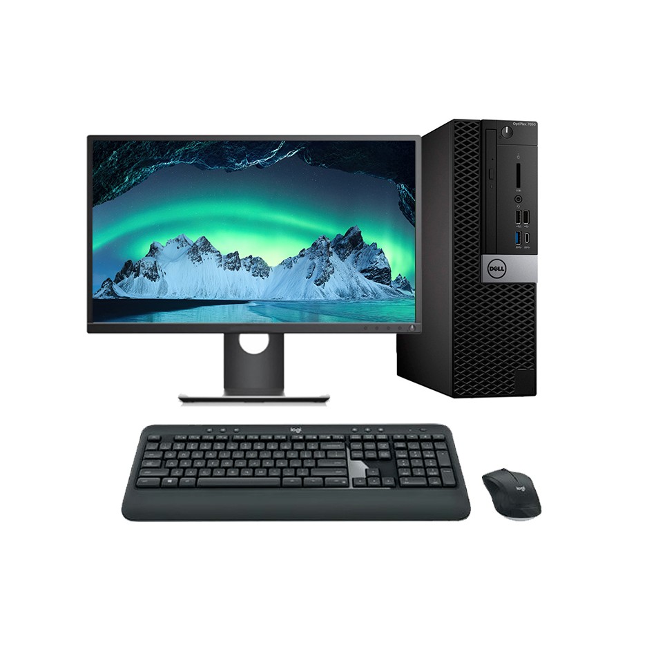 Ordenador de sobremesa reacondicionado Dell 7050 SFF i5 7500 con teclado y ratón