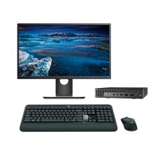 HP EliteDesk 800 G1 Mini Pc Core i5 4570T 2.9 GHz con Pantalla de 23" | 16 GB DDR4 | 240 SSD | Tec. y raton inalambrico