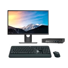 HP EliteDesk 800 G1 Mini PC Core i7 4785T 2.2 GHz | LCD 22" | 16 GB | 240 SSD | WIFI | TEC. Y RATÓN INALÁMBRICO | DP | VGA