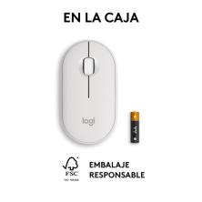 Logitech Pebble 2 M350s ratón Ambidextro RF Wireless + Bluetooth Óptico 4000 DPI
