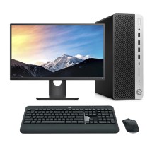 HP ProDesk 600 G4 SFF Core i5 9400 2.9 GHz | LCD 22" | 8GB | 256 NVME | TEC. Y RATÓN INALÁMBRICO| DP  | Adaptador VGA