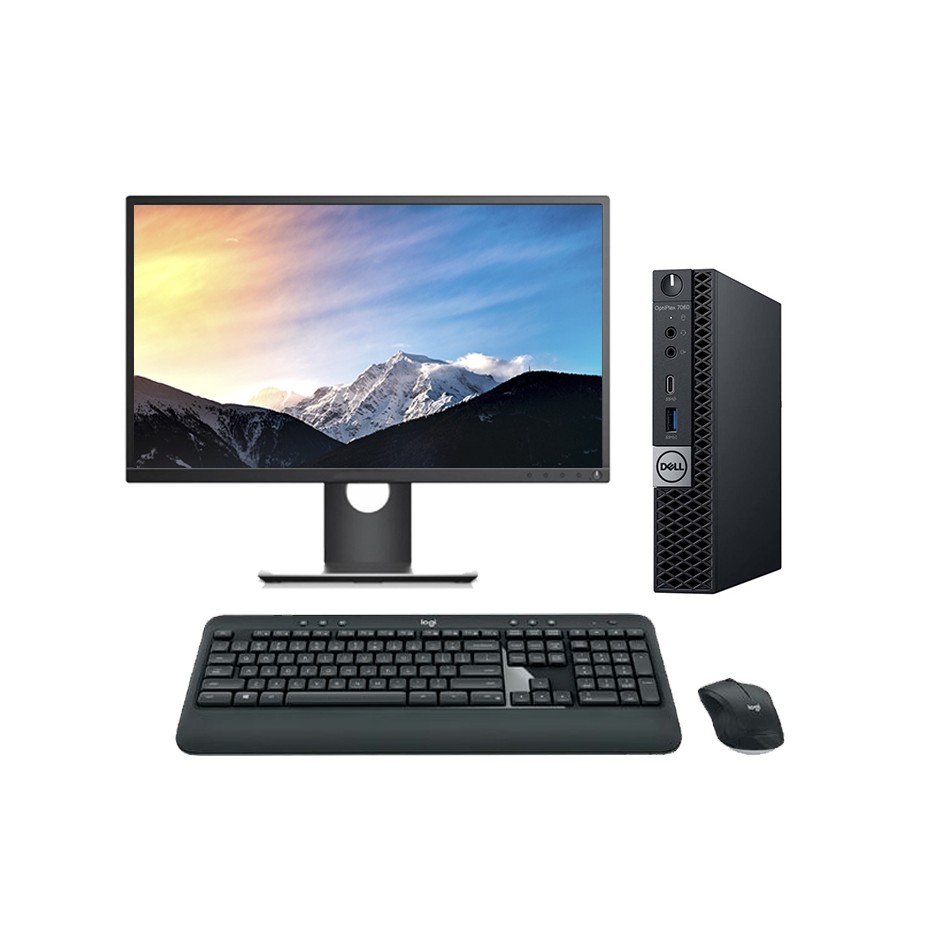 DELL Optiplex 7060 MINI PC Core i7 8700 3.2 GHz con Pantalla de 22"