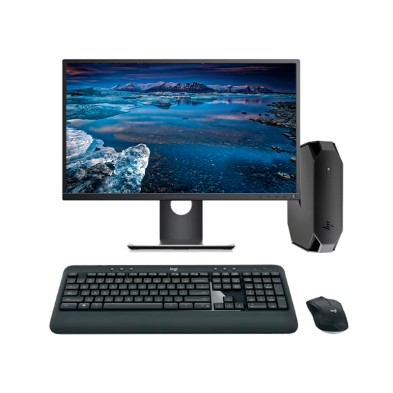 HP Z2 G4 Mini PC Core i5 8600 3.1 GHz | LCD 23" | 16 GB | 256 NVMe | TEC. Y RATÓN INALÁMBRICO| DP | Adaptador VGA