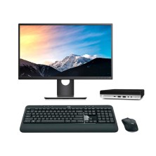 HP EliteDesk 800 G5 Mini PC Core i7 9700 3.0 GHz | LCD 22" | 16 GB | 256 NVMe | TEC. Y RATÓN INALÁMBRICO| DP | VGA