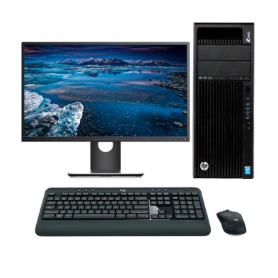 HP Workstation Z440 Xeon E5 1620 V3 3.5 GHz | LCD 23" | 16 GB | 256 SSD | TEC. Y RATÓN INALAMBRICO | Gráfica 2GB | Adaptador VGA