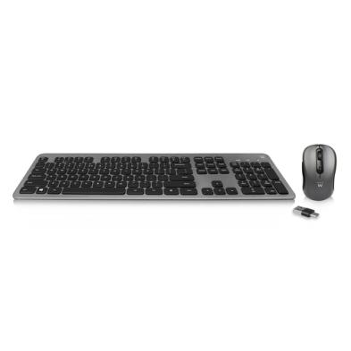 Combo teclado y ratón Ewent EW3272 | Básico | Inalámbrico RF | Completo (100%) | QWERTY Español | Negro