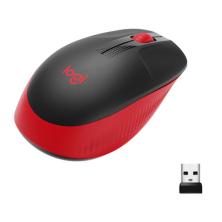 RATON LOGITECH M190 INALAMBRICO NEGRO/ROJO