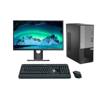 Lenovo ThinkCentre V50T Torre Core i5 10400 2.9 GHz | LCD 24" | 16 GB | 256 NVME | WIN 11 | HDMI | DP | LECTOR