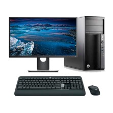 HP WorkStation Z230 Xeon E3 1225V 3.2 GHz | LCD 23" | 16 GB | 240 SSD | TEC. Y RATÓN INALAMBRICO | DP | LECTOR | Adaptador VGA