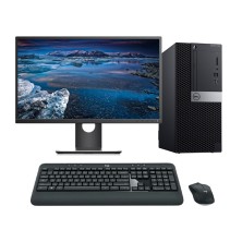 DELL Optiplex 7060 MT Core i5 8400 LCD 23" | 16 GB | 240 SSD | WIN 11 | DP | LECTOR | Adaptador VGA