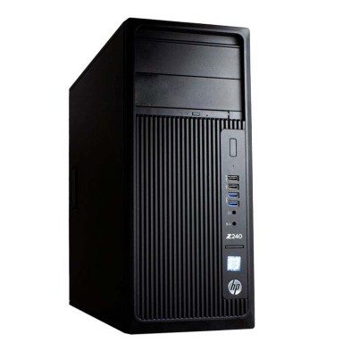 HP Workstation Z240 Xeon 1225 V5 3.3 GHz | 16 GB | 240 SSD | WIFI | WIN 10 | DP | LECTOR | Adaptador VGA