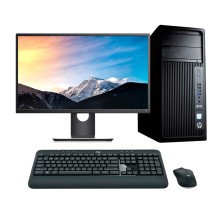 HP Workstation Z240 Xeon 1225 V5 3.3 GHz | LCD 22" | 16 GB | 240 SSD | TEC. Y RATÓN INALAMBRICO | DP | LECTOR | Adaptador VGA