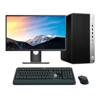 HP ProDesk 600 G4 MT Core i5 8500 3.0 GHz | LCD 22" | 16GB | 256NVMe | TEC. Y RATÓN INALAMBRICO | DP
