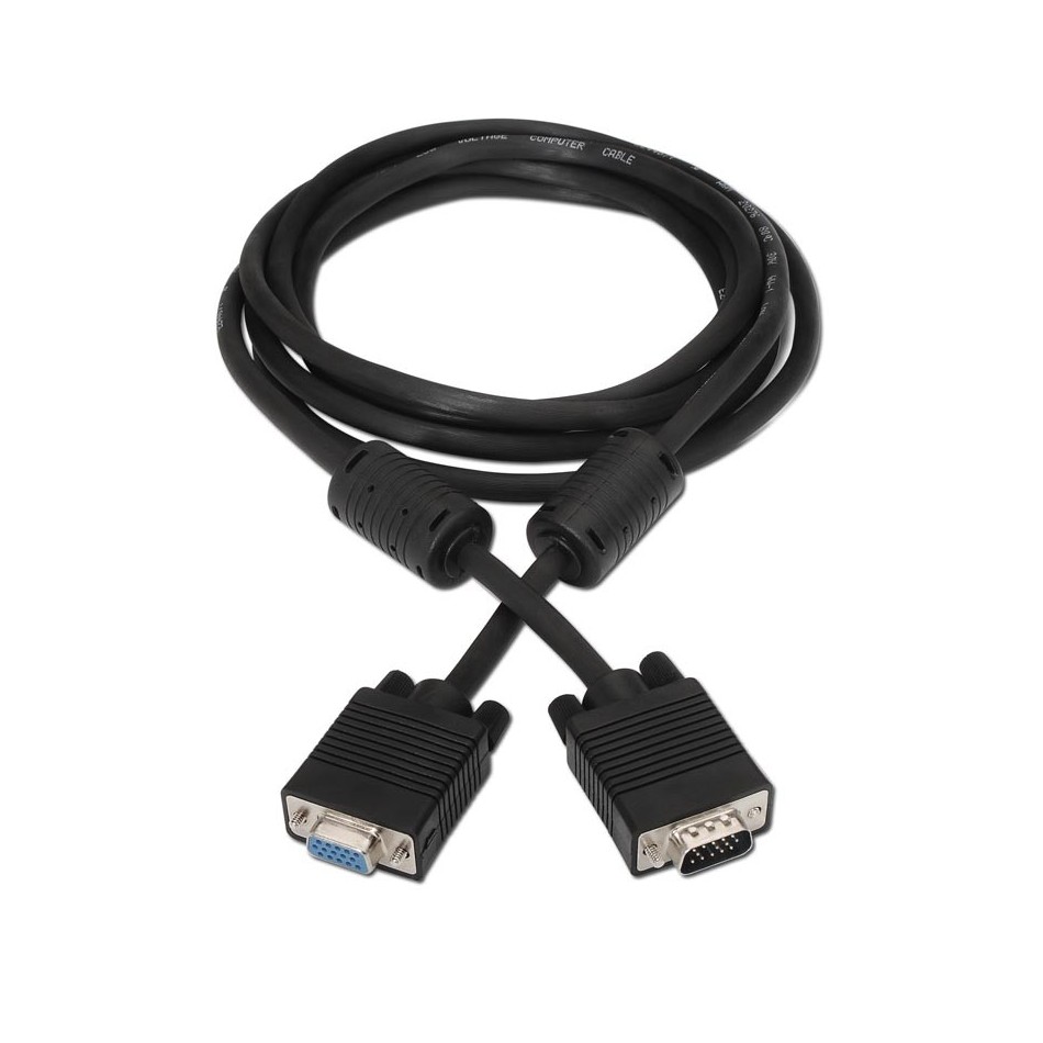 Comprar Cable SVGA con ferrita, HDB15/M-HDB15/H, negro, 1.8m