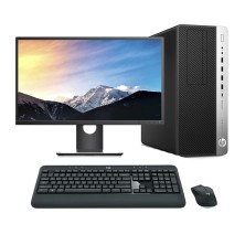 HP EliteDesk 800 G4 MT Core i5 8500  | LCD 22" | 16 GB | 256 NVMe | TEC. Y RATÓN INALAMBRICO | DP | Adaptador VGA