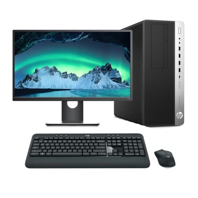 HP EliteDesk 800 G4 MT Core i5 8500 | LCD | 16 GB | 256 NVMe | WIFI | TEC. Y RATÓN INALAMBRICO | DP