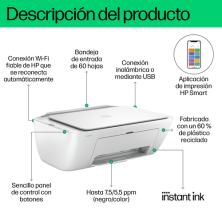 HP DeskJet Impresora multifunción 2810e, Color, Impresora para Hogar, Impresión, copia, escáner, Escanear a PDF