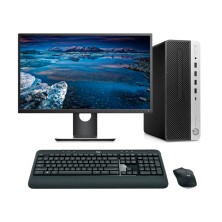 HP ProDesk 600 G4 SFF Core i5 9500T  | LCD 23" | 16 GB | 256 NVMe | TEC. Y RATÓN INALAMBRICO | DP | Adaptador VGA