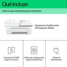 HP Impresora multifunción HP DeskJet 4220e, Color, Impresora para Hogar, Impresión, copia, escáner, HP+; Compatible con el servi