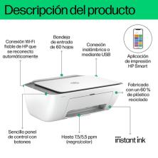 HP DeskJet Impresora multifunción 2820e, Color, Impresora para Hogar, Impresión, copia, escáner, Escanear a PDF