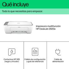 HP DeskJet Impresora multifunción 2820e, Color, Impresora para Hogar, Impresión, copia, escáner, Escanear a PDF
