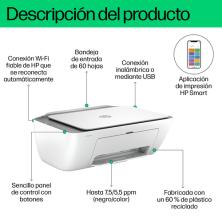 HP DeskJet Impresora multifunción 2820e, Color, Impresora para Hogar, Impresión, copia, escáner, Escanear a PDF