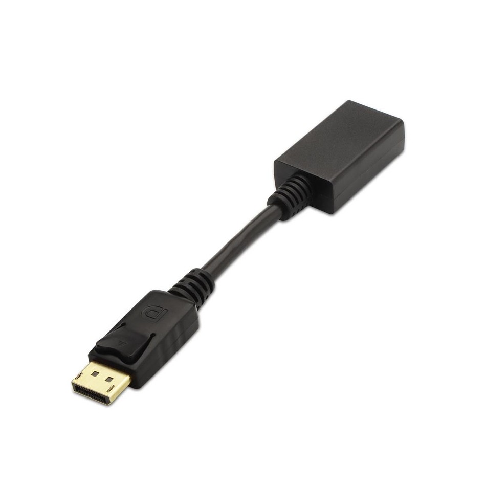 Conversor DisplayPort a HDMI, DP/M-HDMI A/H, negro, 15cm